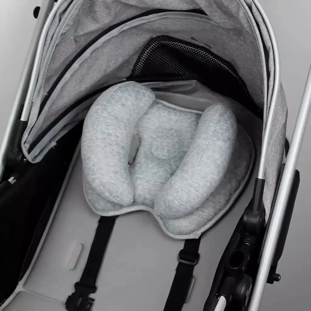 Baby Stroller Pillow Car Seat Head Fixed Neck Pillows Bend Shape Sleeping Protection Headrest Cushion Infant Anti-head Mat