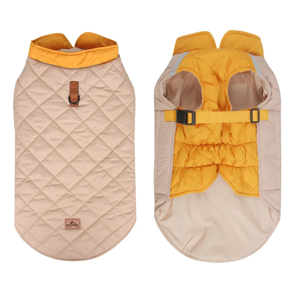 New Winter Pet Dog Clothes Thickened Fighting Dog Clothes Reflective Dog Cotton Clothes Pet Clothes
