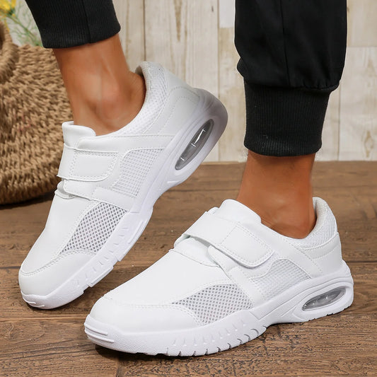 Pure White Nursing Shoes For Doctors Nurses Hospital Working Men Women Leather Sneakers Anti-skid Big Size 48 49