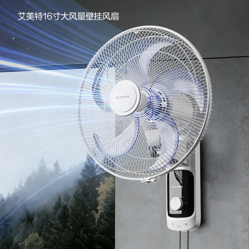 Electric fan, commercial wall fan, wall-mounted household shaking head fan, restaurant canteen remote control