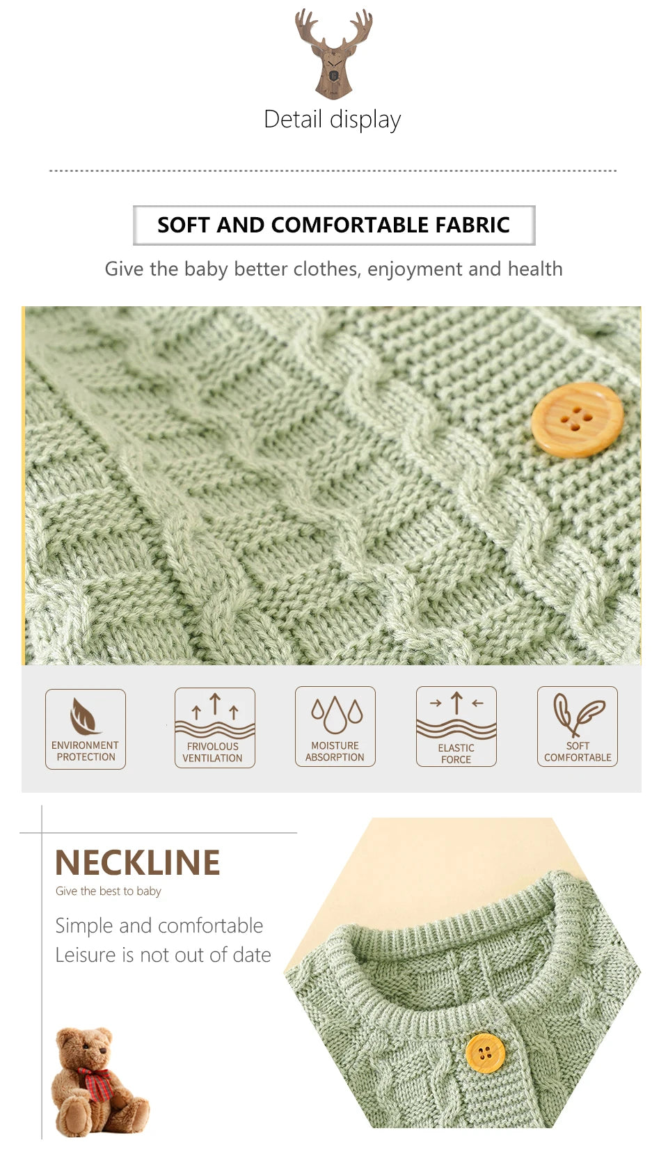 Winter Baby Rompers Clothes Solid Long Sleeve Knitted Newborn Boys Girls Jumpsuits Hats Outfits Sets 0-18m Autumn Infant Costume