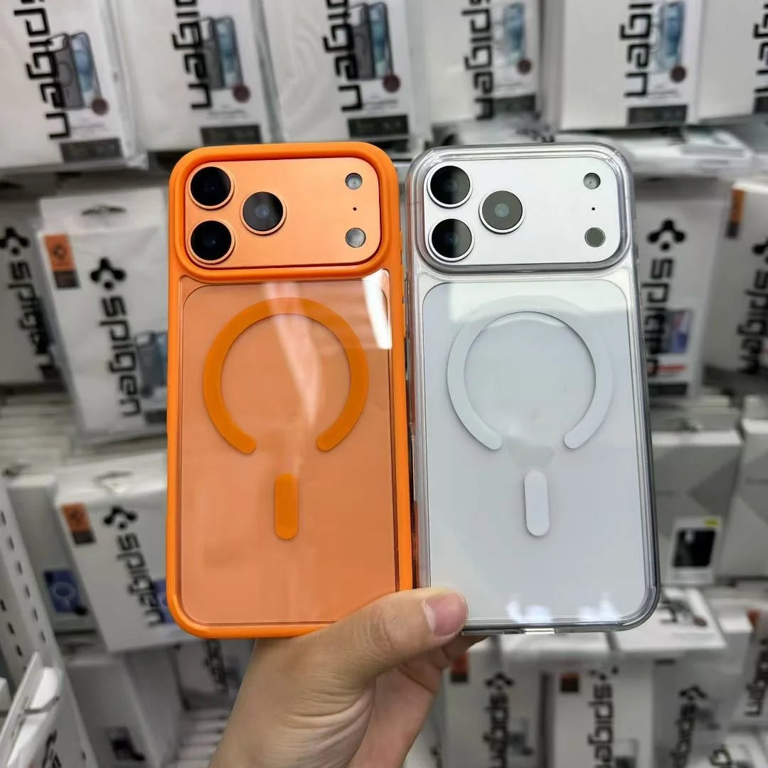 Spigen Ultra Hybrid Magnetic Transparent Case For iphone 17 16 15 14 13 12 18 Pro Max 16Plus For Magsafe Wireless Charging Cover
