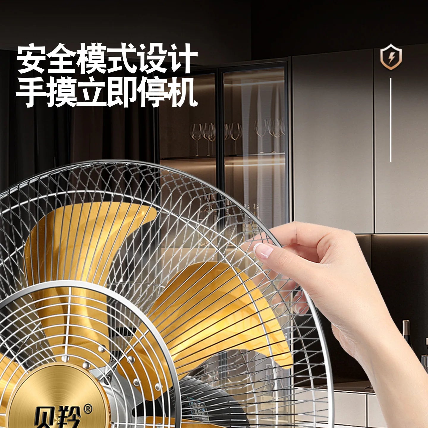 Commercial Floor-to-Ceiling Electric Fan Large Wind Industrial Moving Head Silent Remote Control fan