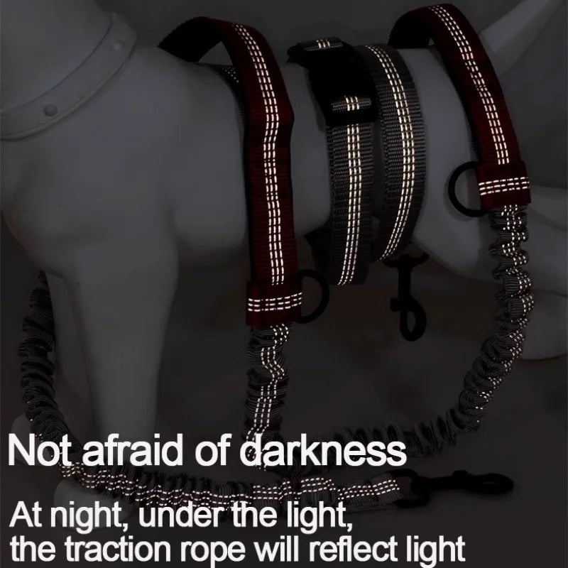 2025 NEW Cat Dog Hands-Free Leash Outdoor Sports Running Reflective Elastic Dog Walking Leash Chain Adjustable Pet Supplies
