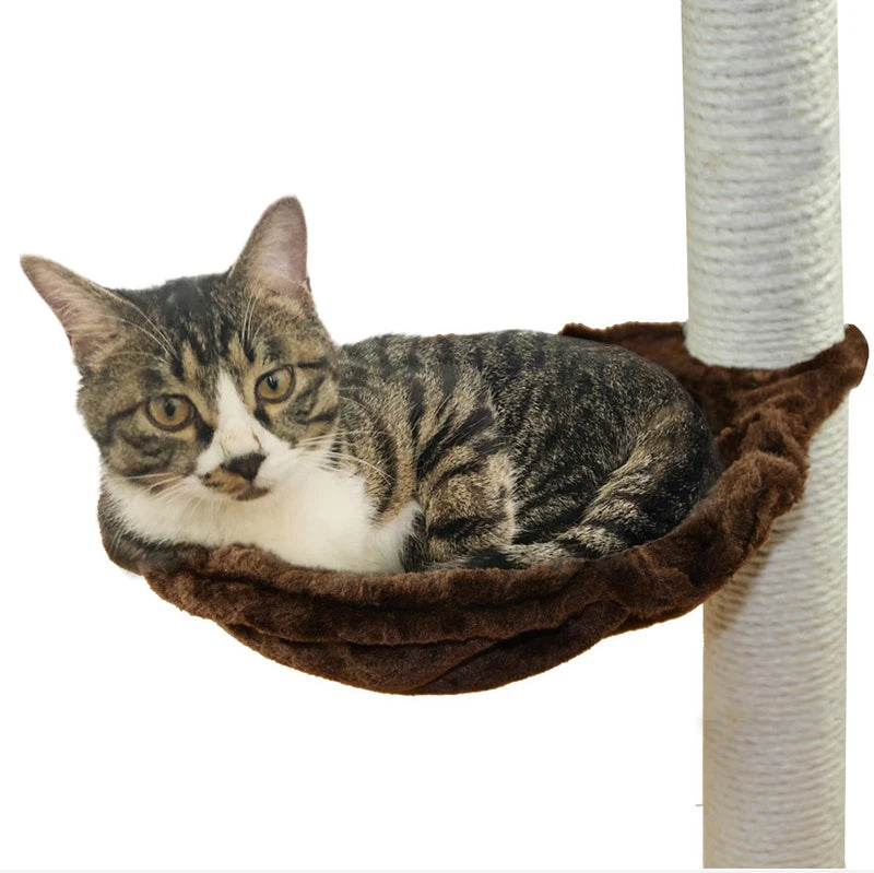 DIY Cat Tree Accessories Cat Scratching Post Scratch Support Ceiling Cat Climbing Tower Platform Cat House Hammock Pet Furniture