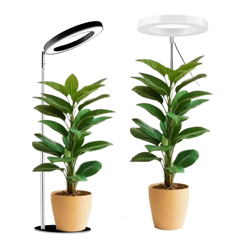 72 Leds Height Adjustable LED Ring Grow Lights Indoor Plants Full Spectrum Large Plant Light for Indoor Plants USB Growing Lamp