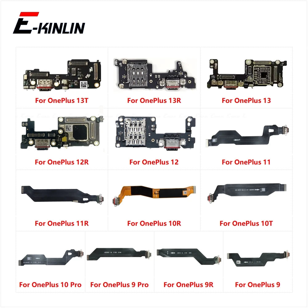 Charger USB Dock Charging Dock Port Board Microphone Flex Cable For OnePlus 9 10 Pro 9R 9RT 10T 10R 11 11R 12 12R 13 13R 13R 13S