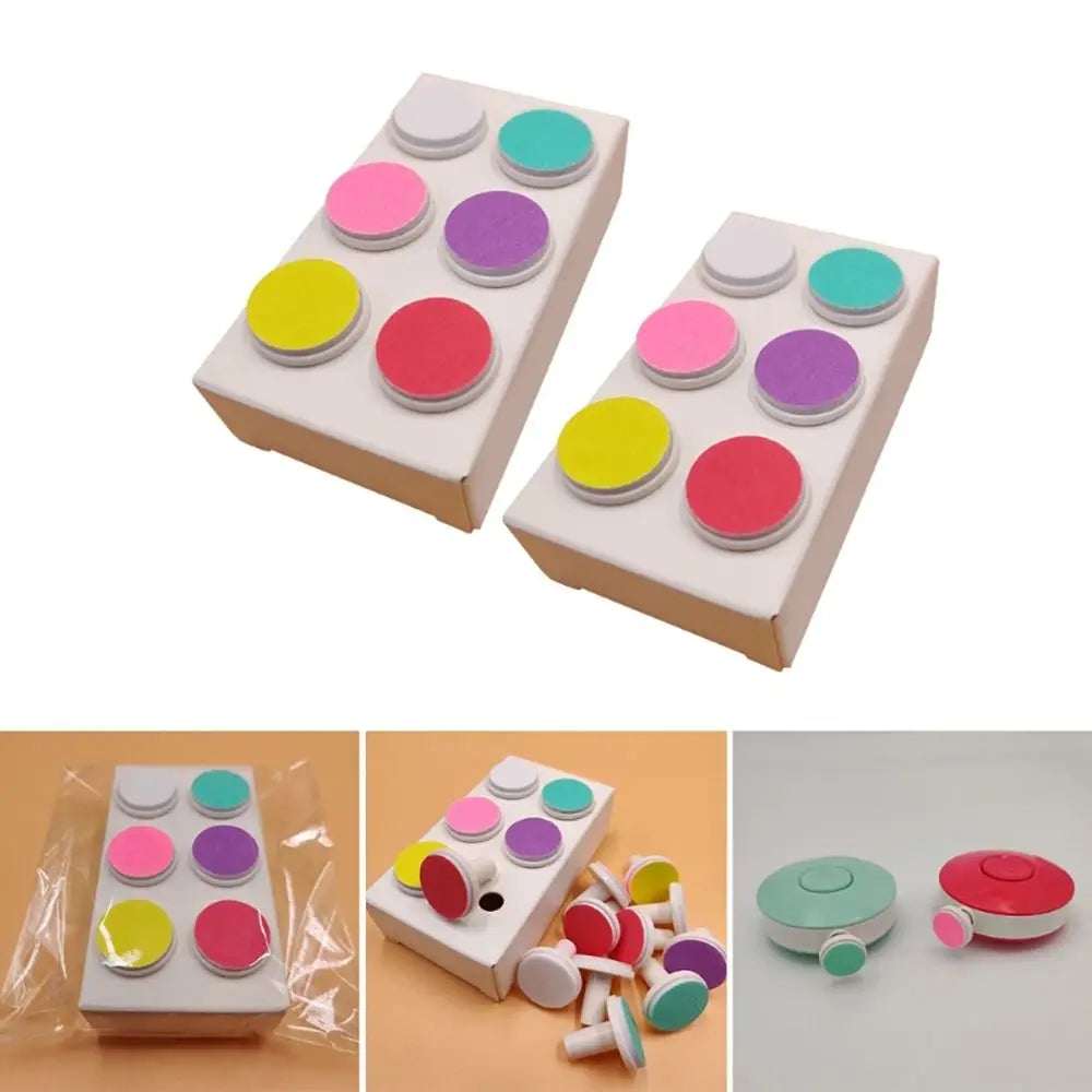 6pcs Baby Nail File Pads Electric Nail Trimmer Replacement Pads Baby Nail Grinding Heads for Kid Newborn Infant Toddler