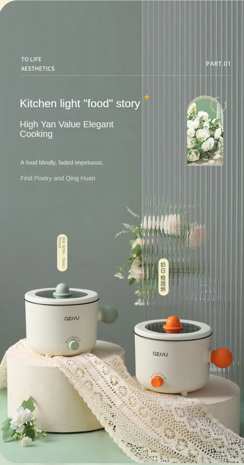 Mini Pot for Baby Electric Rice Pot Multicooker Hotpot Stew Heating Pan Noodles Eggs Soup Porridge Steamer Rice Cookers