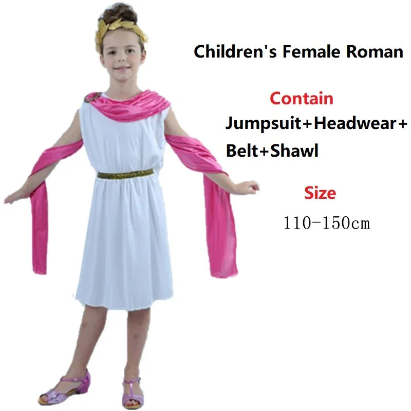 Halloween adult children ancient Greek and Roman cosplay warrior gladiator costumes  anime cosplay