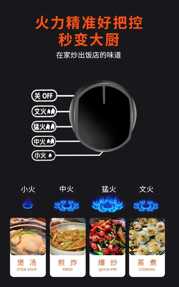 7.2KW gas stove single stove liquefied petroleum  desktop embedded single natural stove household fierce fire AM