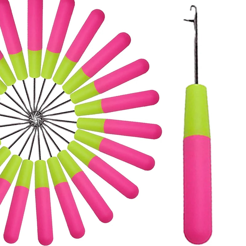 Crochet Hook Plastic Crochet Hook Needle For Hair Weaving Hook Needles 1/3/5Pcs Dreadlock Knitt Hair Weaving Crochet Needle Hook
