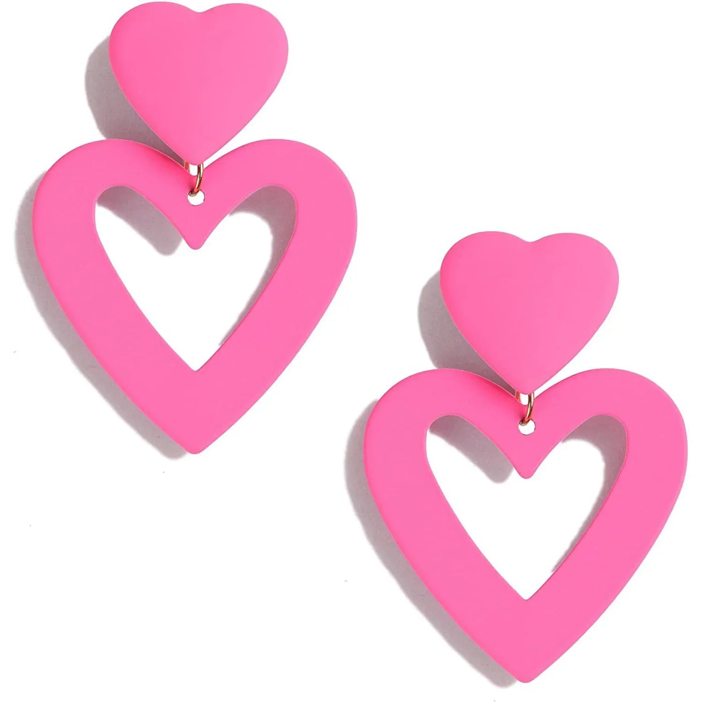 Bohemian Pink Geometric Earrings Women Summer Vacation Fashion Jewelry Classic Pendant