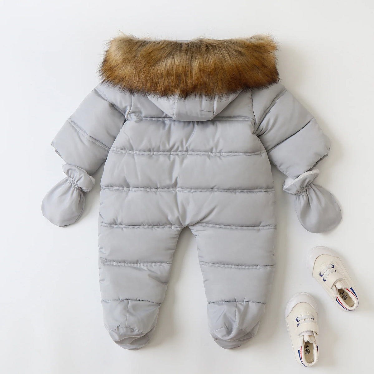 Winter Baby Jumpsuit Plus Velvet Warm Hooded Newborn Baby Girl Overalls  Infant Boy Snowsuit Toddler Romper Outfit 0-2 Years