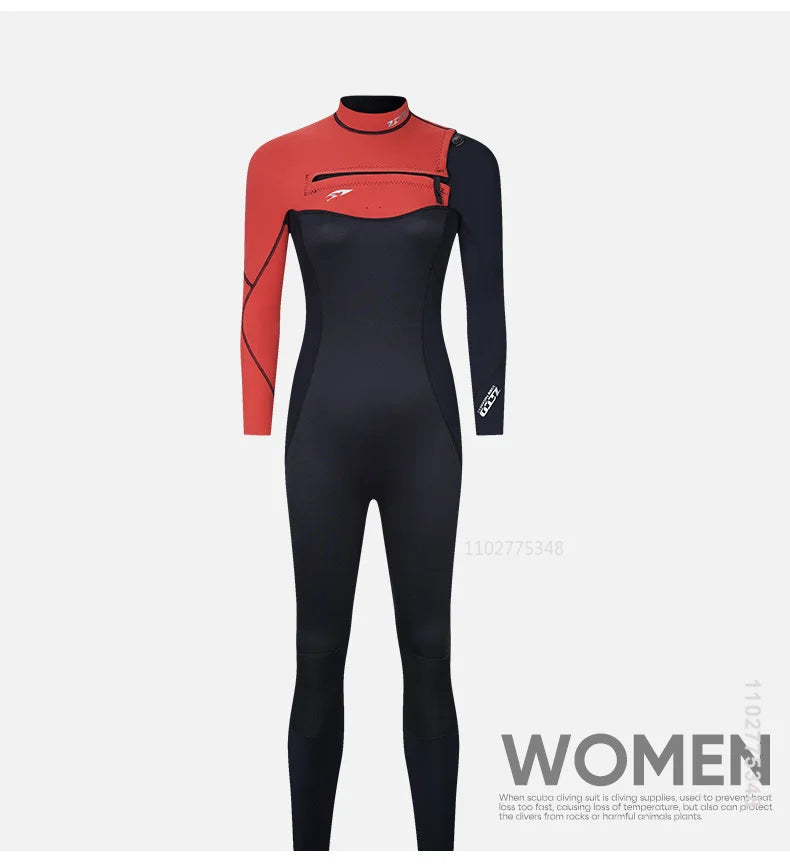 3mm/2mm Neopreno Men Women Wetsuit One-Piece Swimsuits Snorkeling Kayaking Wet Suit Surfing Scuba Diving Suit Fishing Kitesurf