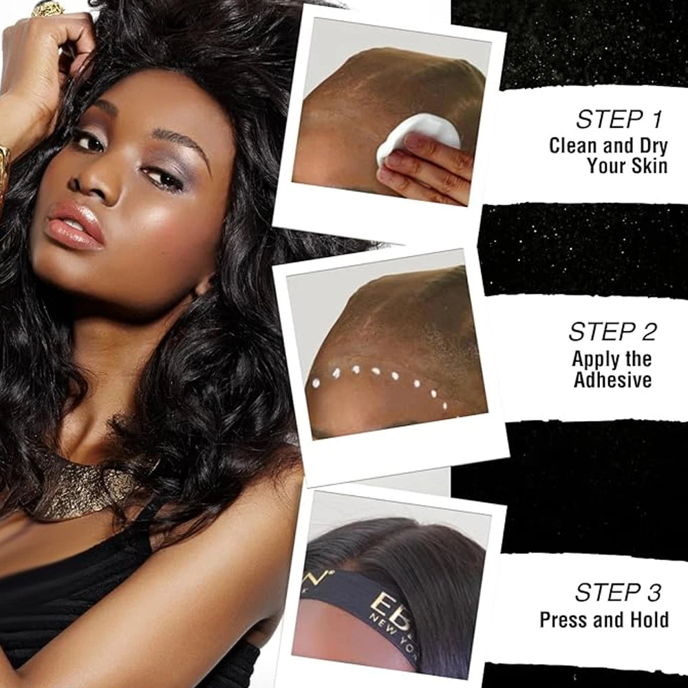 Extreme Hold Waterproof Lace Glue 38ml Wig Adhesive for Lace Frontal And Full Lace Wigs Durable Long-Lasting