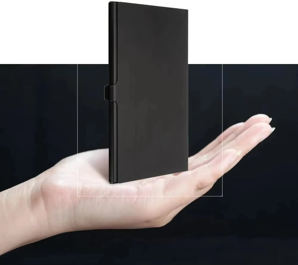 12 Slots Micro SD Card Case Holder Storage Organizer,Ultra Slim Credit Card Size Lightweight Portable TFMemory Card Storag Black