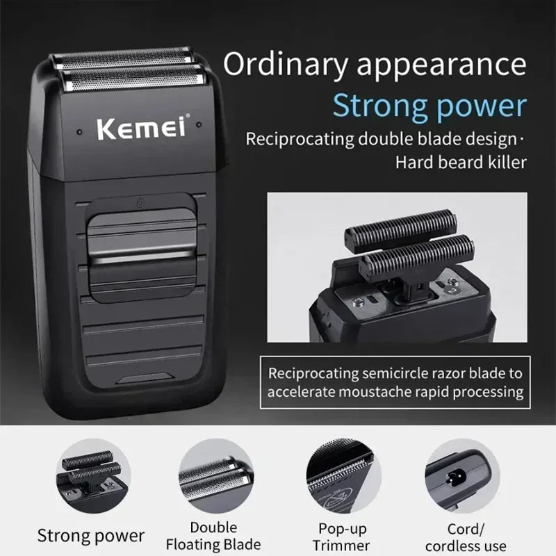 Kemei Electric Hair Clipper KM-2299 KM-032 KM-1102 Men's Electric Hair Trimmer Machine Professional Hair Cutting Machine for Men