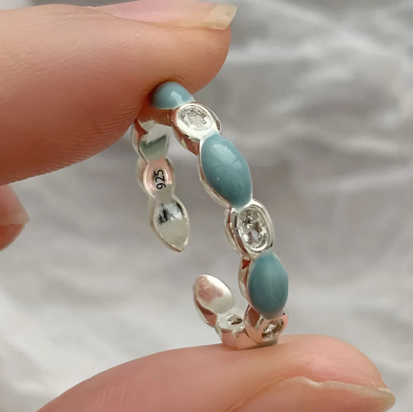 VENTFILLE 925 Sterling Silver Geometric Line Cross Wrap Open Ring For Women Gift Irregular Punk Adjustable Jewelry Dropshipping