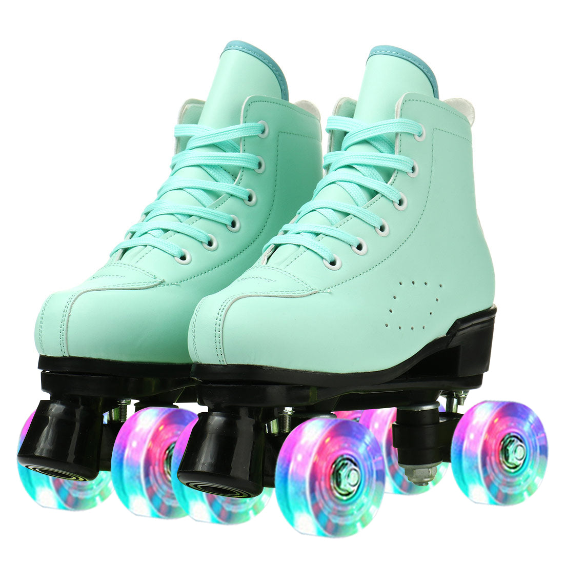 2025 Double-Row Roller Skate Shoes  4 Wheels Skates For Women Men Outdoor Sport Skating Training Quad Sneakers Size 34 35 36-45