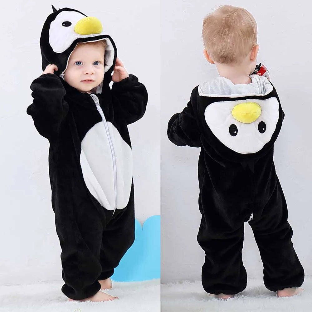 0 to 4 Years Baby Pajamas Winter Cartoon Sleeping Clothes Boys Dinosaur Pijamas Onesies Girls Clothes Toddler Night Bodysuits