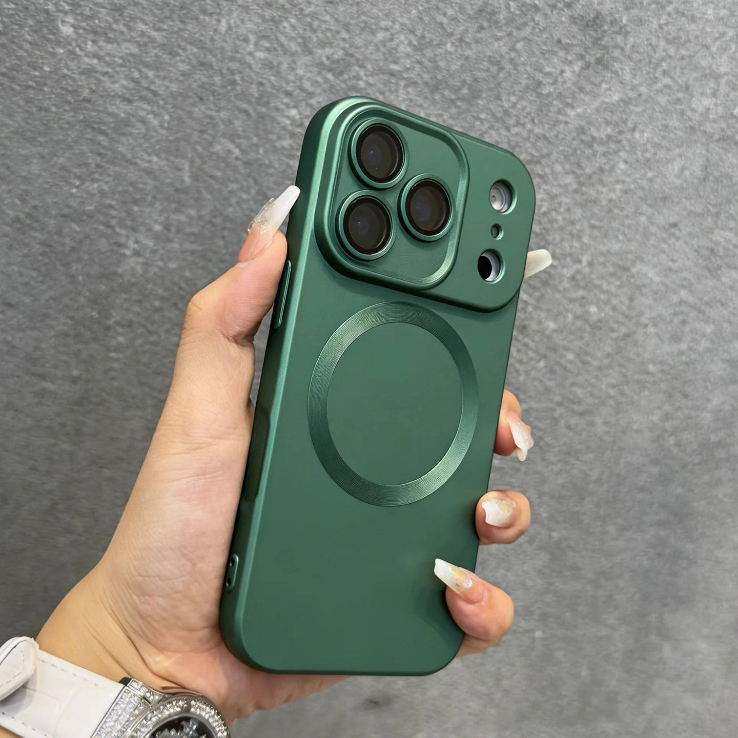 Luxury Electroplated Matte Metallic Color Magnetic Phone Case For iPhone 17 16 15 14 13 12 11 Pro Max Shockproof Soft Back Cover