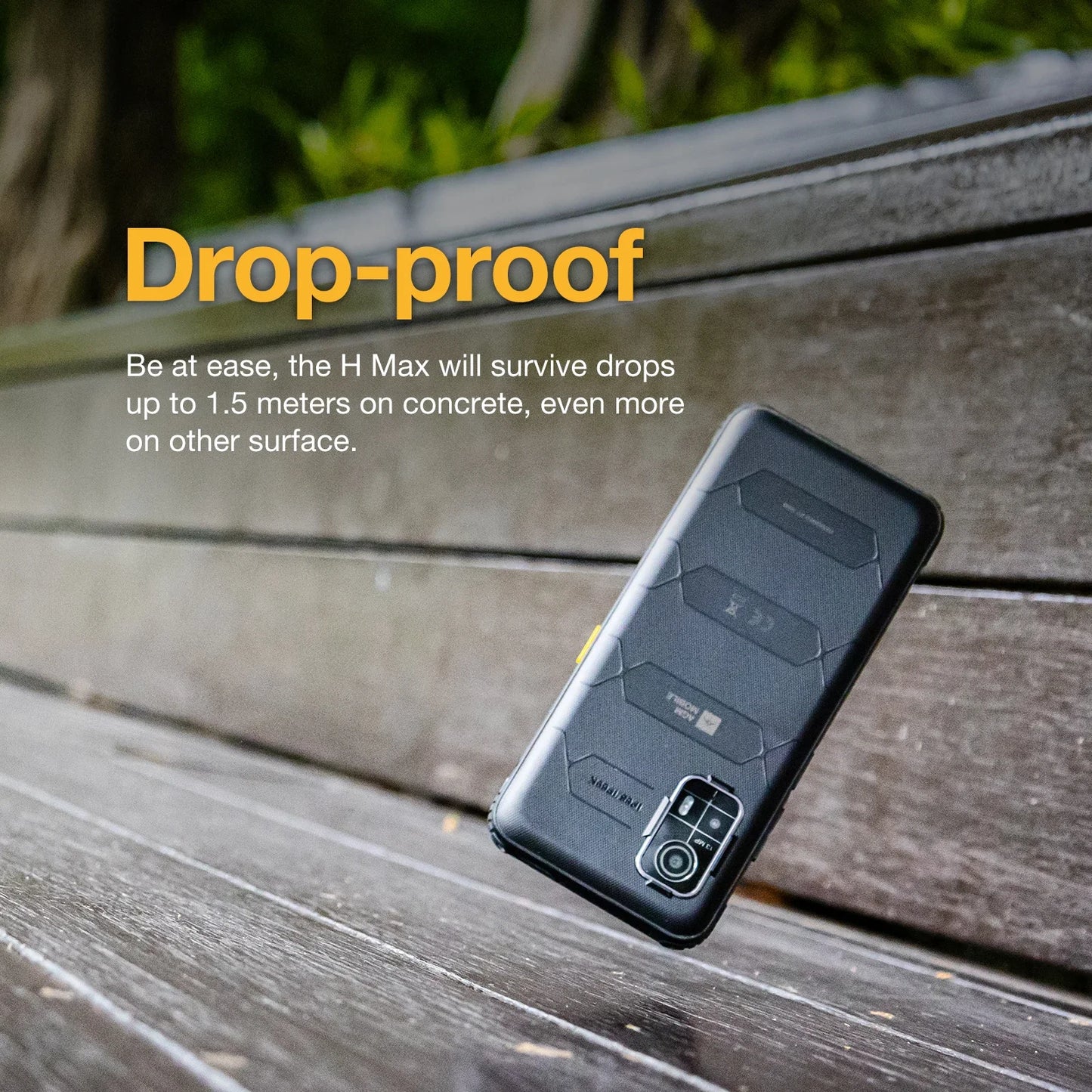AGM H MAX Rugged Smartphone 8+256GB 10000mAh Battery  HD+ Display 3 Card Slot NFC OTG Reverse Charge Waterproof