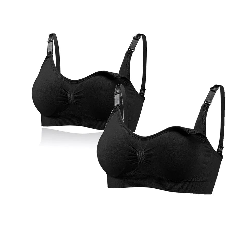 1/2pcs Breastfeeding Bras Maternity Nursing Bra for Feeding Nursing Underwear Clothes for Pregnant Women Wirefree Breathable Bra