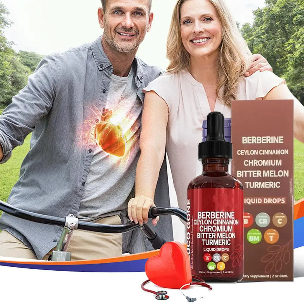 60ml Berberine Cinnamon Drops For Health Immune Support, Gut Health,Metabolism, Antioxidant- Ceylon Cinnamon Flavor