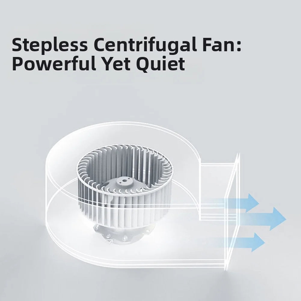 Energy Efficient Ceiling Mounted Exhaust Fan Quiet 110 CFM Bathroom Ventilation With DC Motor For Kitchen And Bedroom