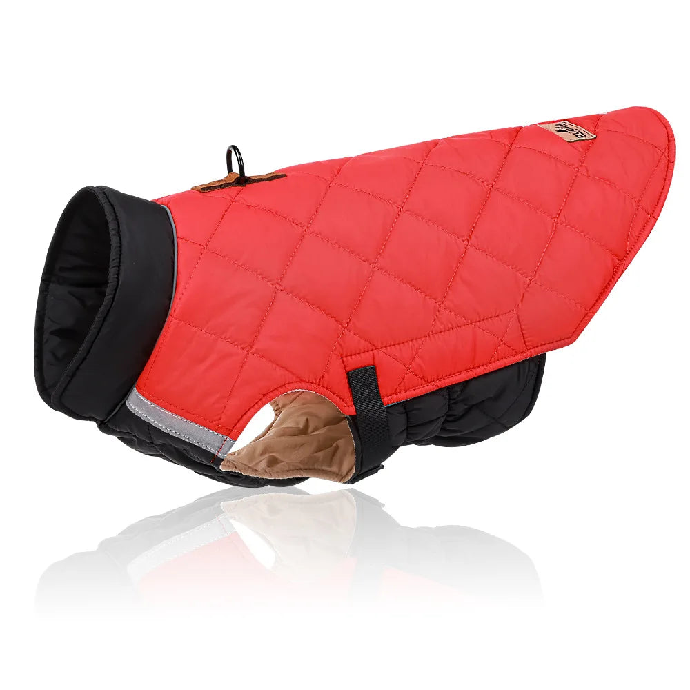 New Winter Pet Dog Clothes Thickened Fighting Dog Clothes Reflective Dog Cotton Clothes Pet Clothes