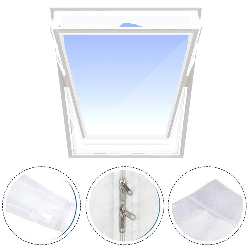 Tilt Roof Skylight Aircon Window Seal Cloth PAC Vent Hose Sealing Fabric For Inclined Skylight Mobile AC Exhaust Install Work