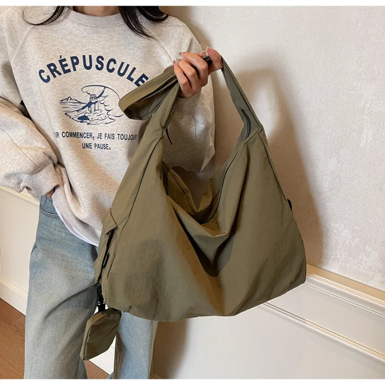 Women's Handbag Large Women Shoulder Shopper Bag Canvas Luxury Designer Cloth Tote Bags for Woman Big Female Daily Commuter City