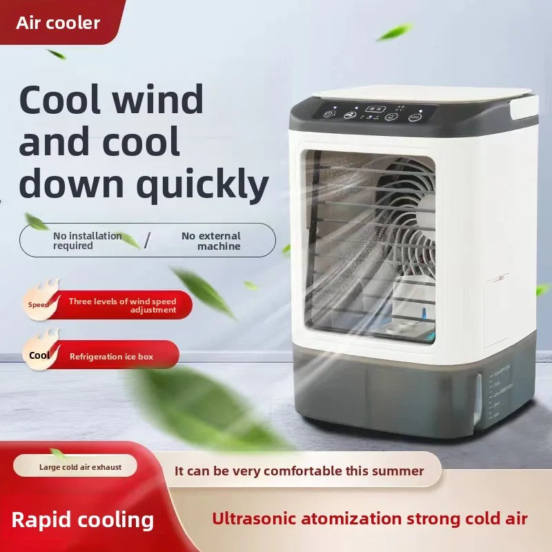 DurableNew Household Mini Air Conditioning Fan USB Office Refrigeration Humidification Atomization Cooling Fan Portable Mobile C