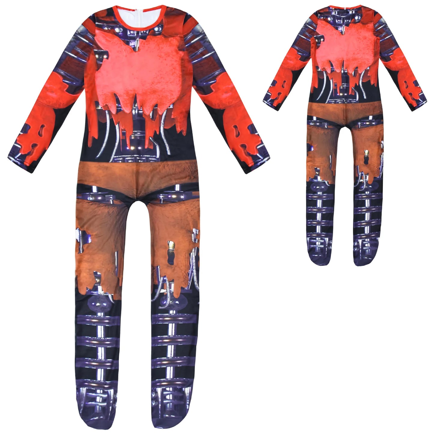 Kids Horriable Halloween Costume Five Nights F-Freddyeds Jumpsuit Cosplay Nightmare BonnieD Wolf Anime Christmas Gift for Boys