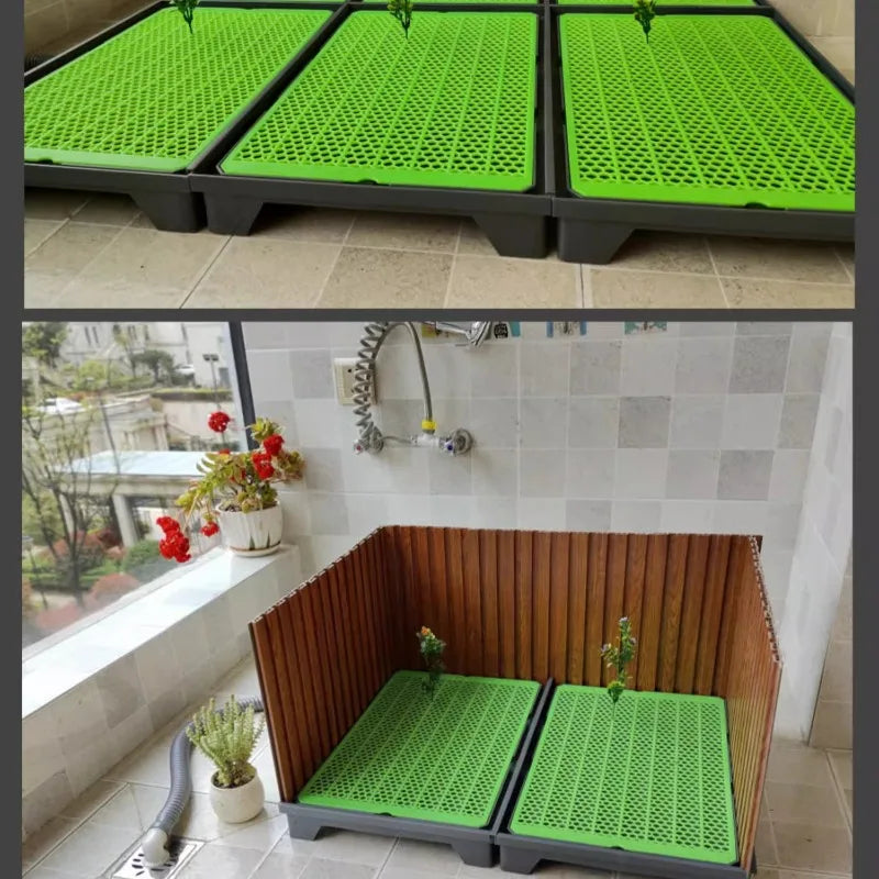Pet Toilet with Baffle Flushing Water Directly Discharged Sewer Pet Cleaning Products Accessories Cats Dogs Rabbits Toilet