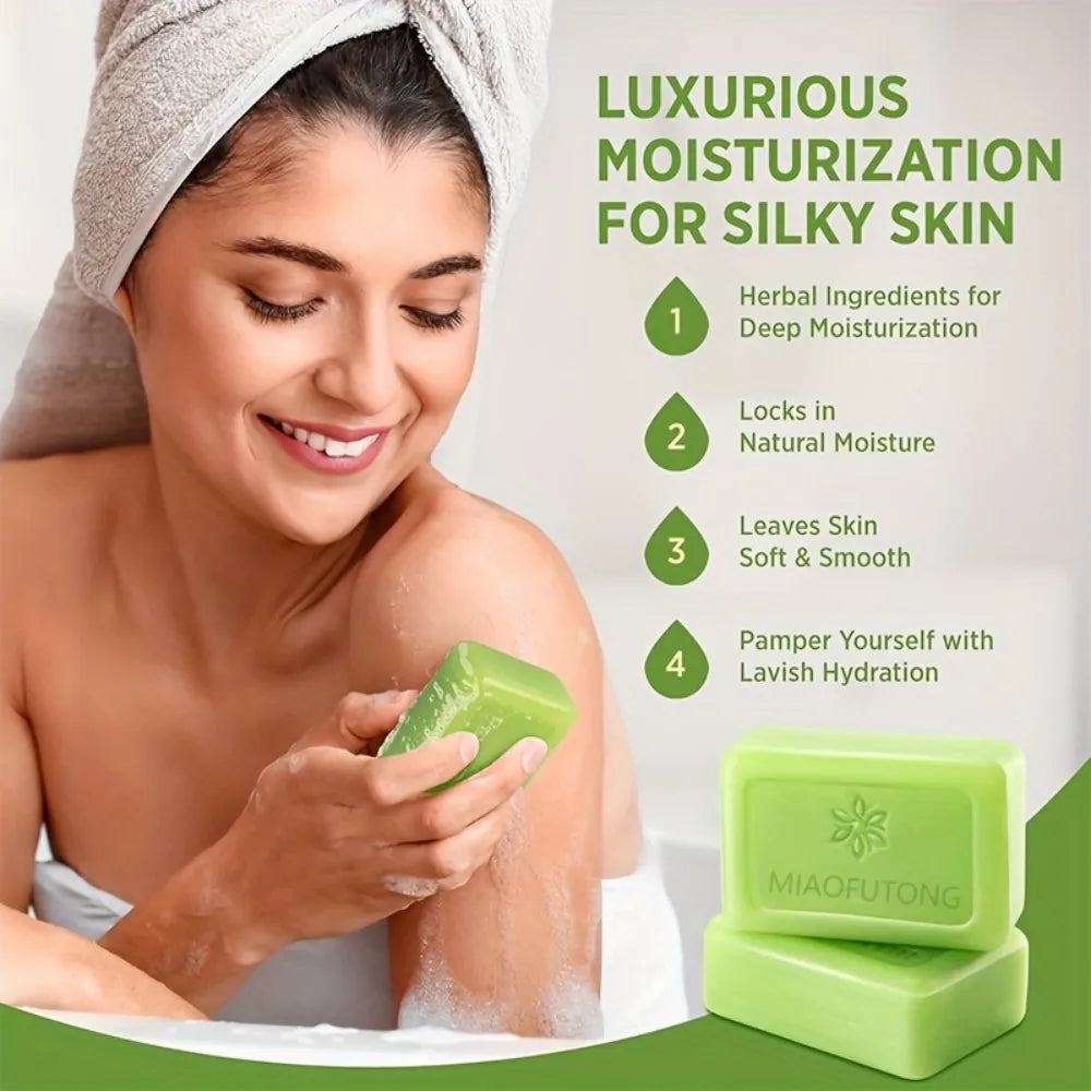MIAOFUTONG Gentle for Sensitive Skin TEA TREE OIL ANTI-FUNGAL SOAP Plant-Based Care Moisturizing Formula Improving Acne