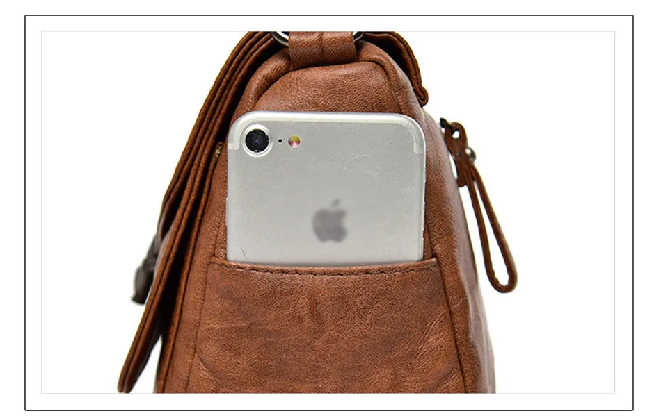 Vintage Soft Leather Women's Crossbody Bag Luxury Designer Handbag Small 2024 Sac a Femme Femmels' Shoulder Bags