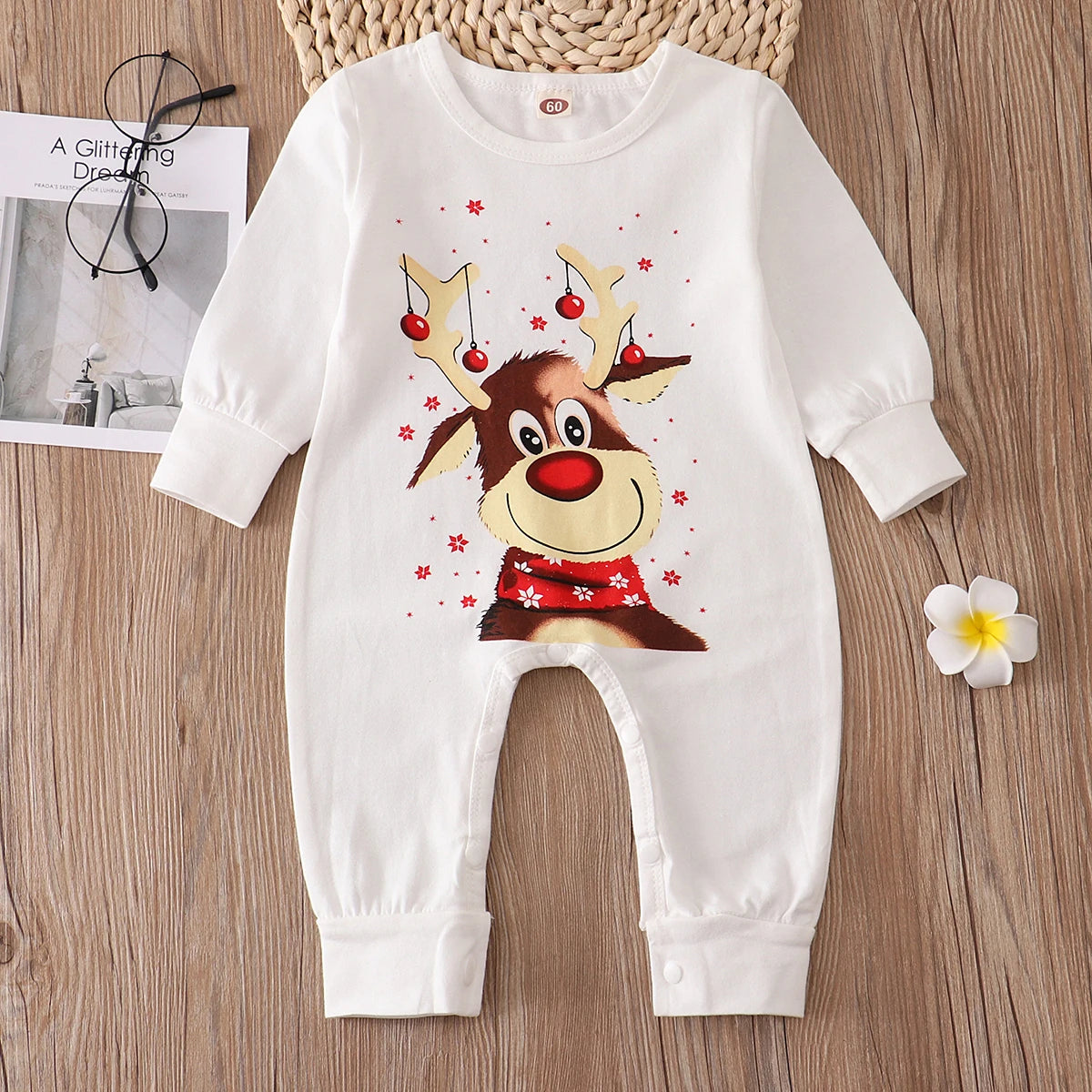 Family matching Christmas pajama set: Couple/child pajama top + pants,  Christmas pajama baby jumpsuit, pet dog clothes