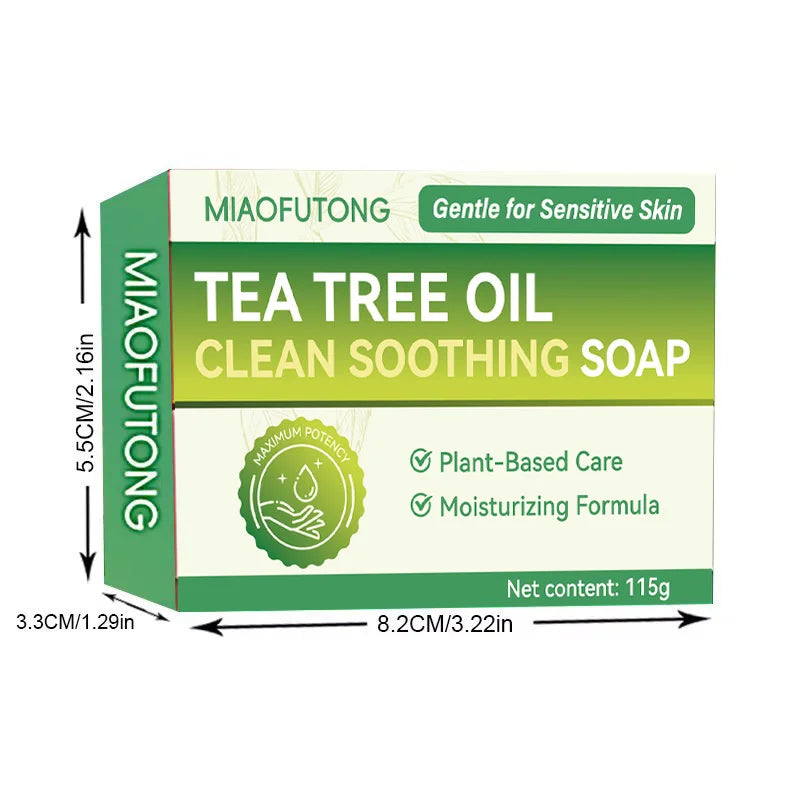 Tea Tree Essential Oil Handmade Soap, Gentle and Clean for Face Washing and Bathing, Full Body Bathing