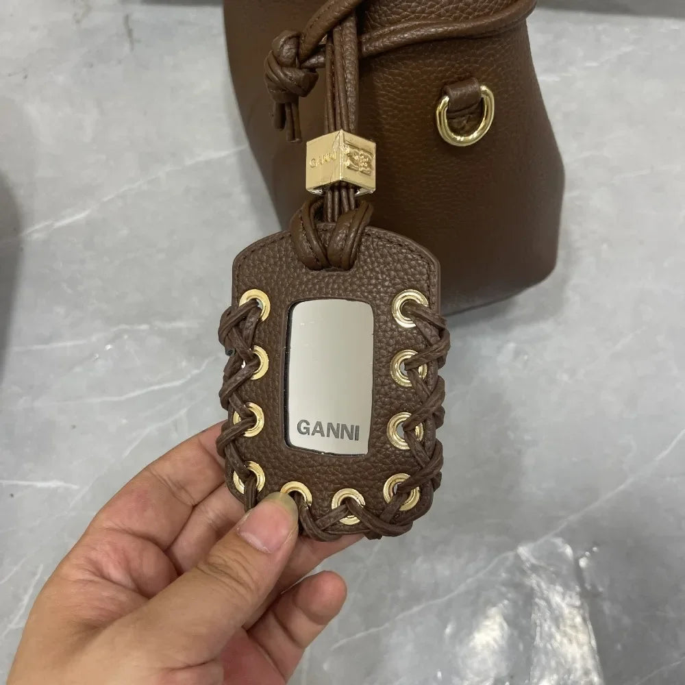 Luxury Mini Hobo Bag Women Vintage Leather Handbag Detachable Strap Commute Shoulder Purse Y2K Fashion Designer Crossbody Bag