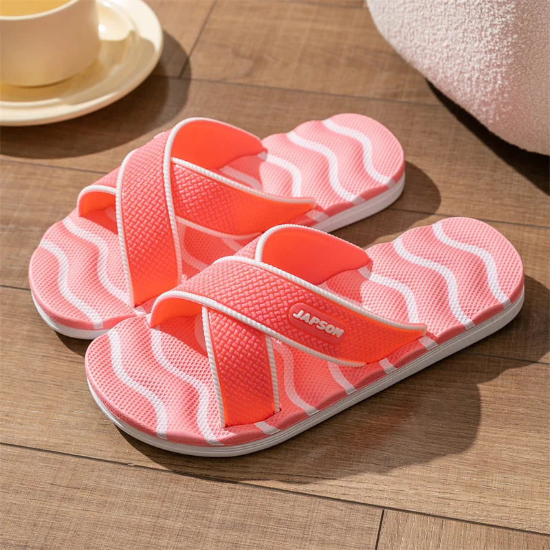 Summer Men Women Indoor Home Slippers Soft House Shoes Slides Guest Shoes Sleepers Slipers Room Bedroom Bathroom