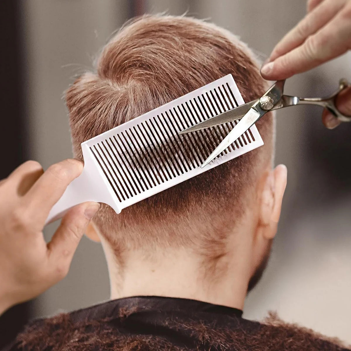 Professional hair cutting comb set, durable ABS, essential hair styling tool for precise styling, special for real hair wigs