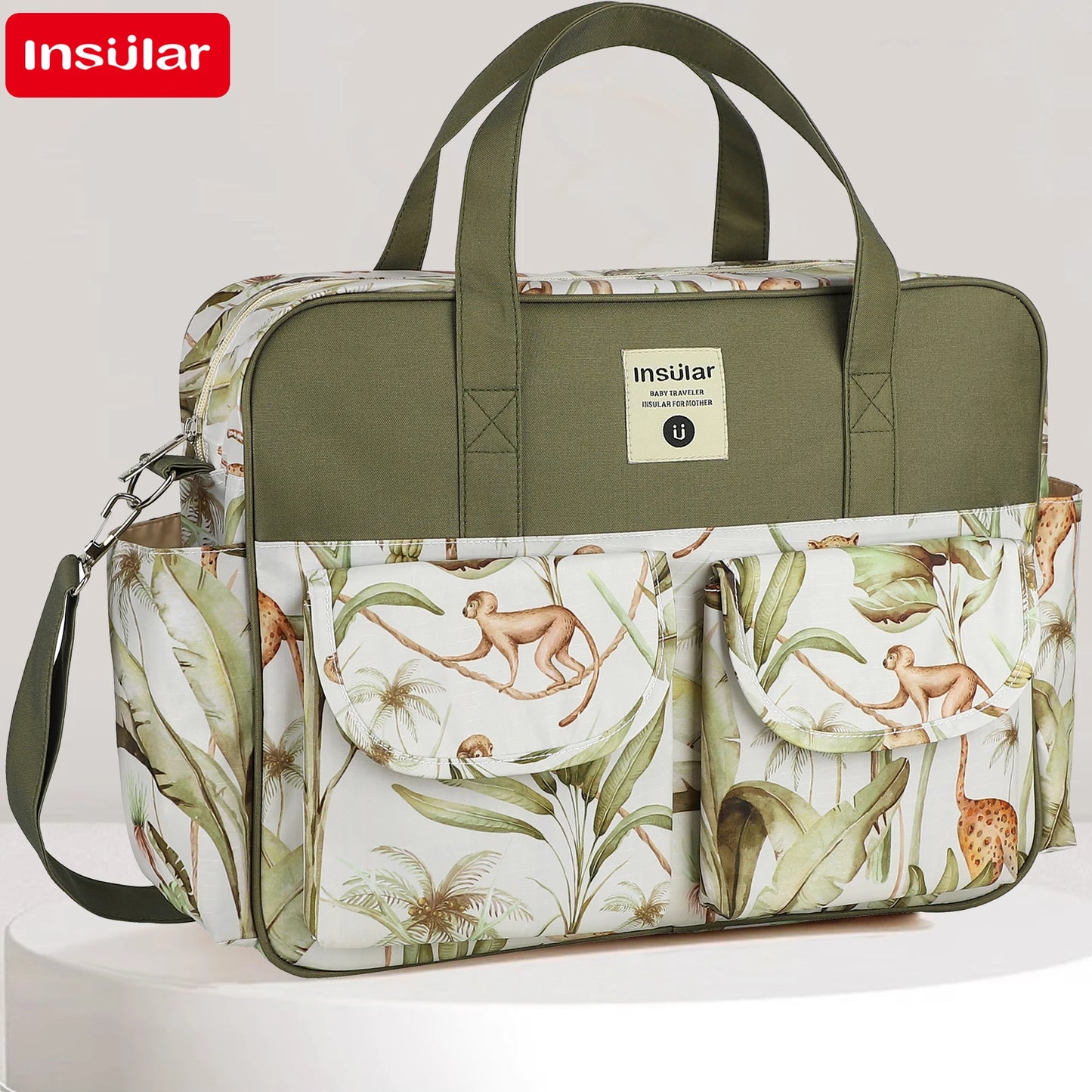 OutdoorsCartoon Waterproof Tote Fashion Mommy Bags Oxford Fabric Travel Women Handbag Shoulder Bag Large Capacity Diaper Bag