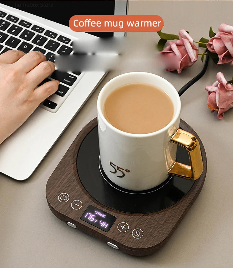 110V/220V Coffee Mug Warmer Timing Cup Heater Hot Tea Makers Heating Pad Warmer Coaster Electric Hot Plate Coffee Heater 36W