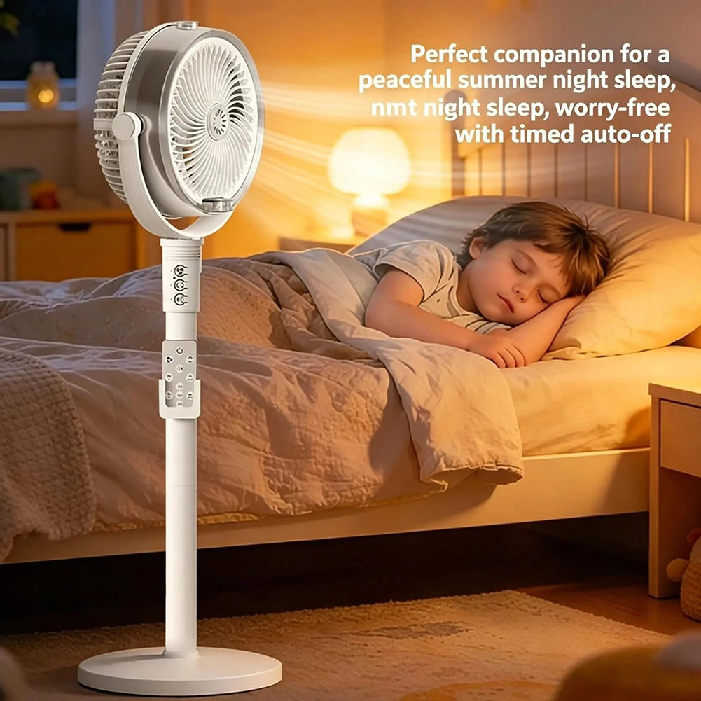3 In 1 Smart Remote Control Humidifier Floor Fan,Multifunctional Oscillating Standing Desktop Circulating Fan,4 Speed Adjustable