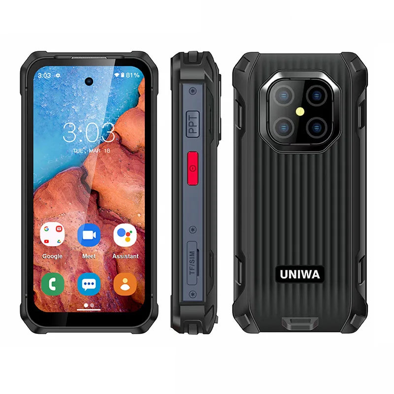 2025 NEW UNIWA MAXo 4G Mini Rugged Smartphone 3.88 Inch Small IPS Screen 6GB+128GB IP68 Android12 3000mAh Face ID Unlock Phone