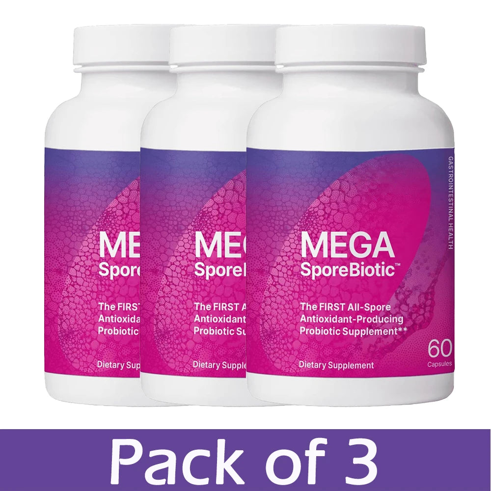 MegaSporeBiotic Probiotics Capsule for Digestive & Gut Health - Mens & Womens Probiotic Nutritional Supplements with Spore-Based