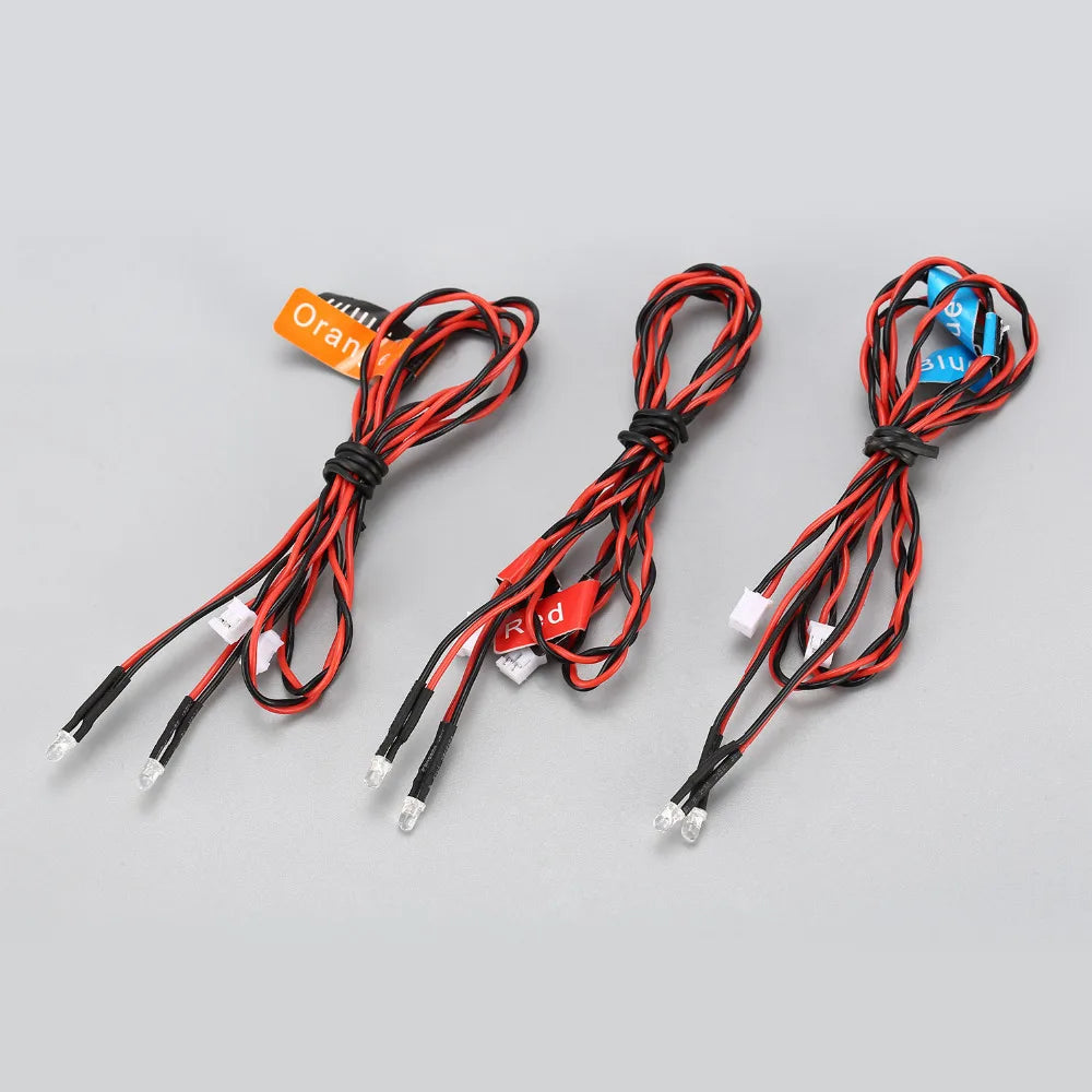 12 Ultra LED Flash Bright Light Strobe Lamp Kit System for 1/10 1/8 RC Car Drift TAMIYA CC01 4WD Axial SCX10 Truck D90 Model Toy