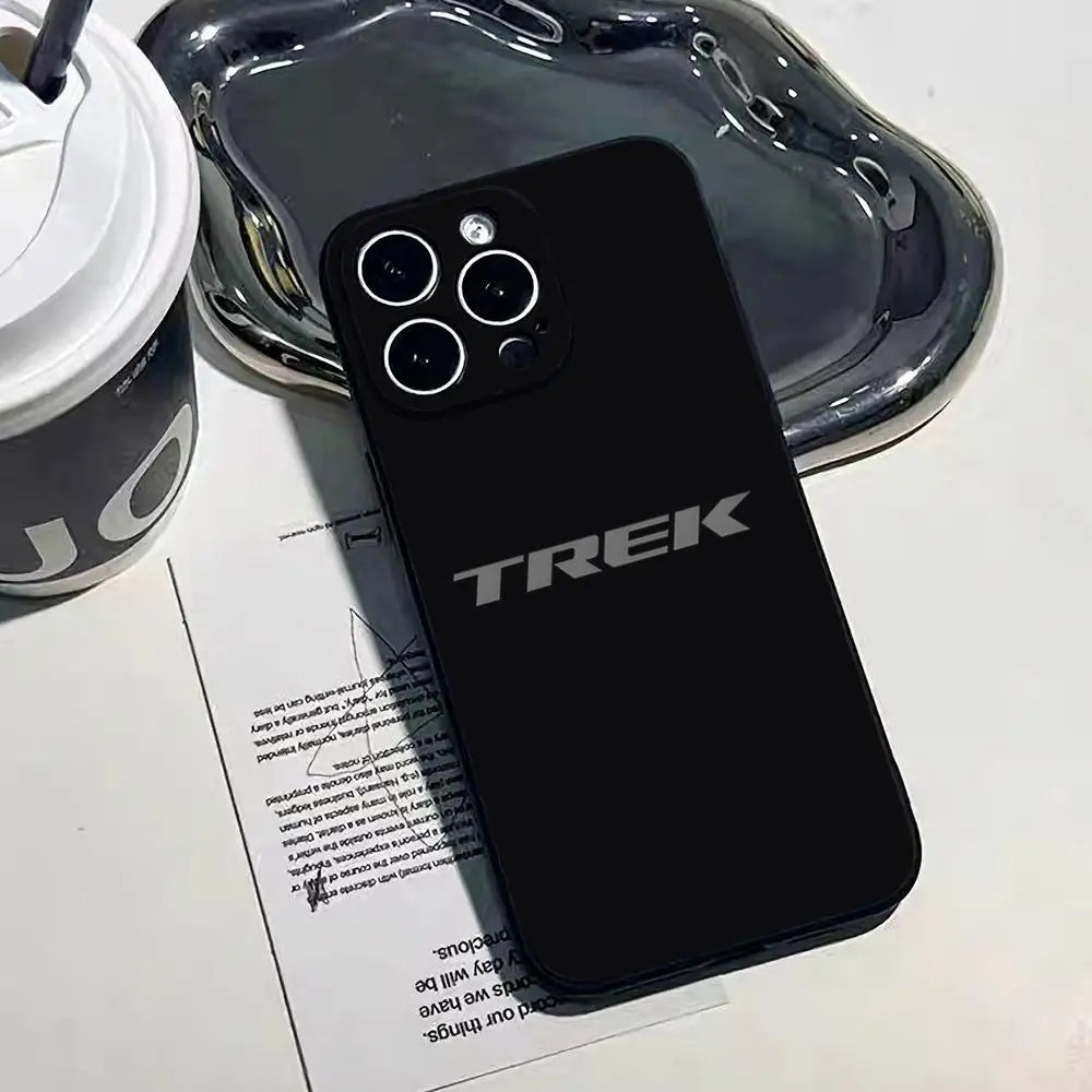 Bicycle T-TrekS Phone Case For IPhone 17 Pro Max 16 15 14 Pro Max 13 11 Air Plus Silicone Cover